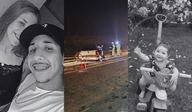 família morta em acidente na BR-476