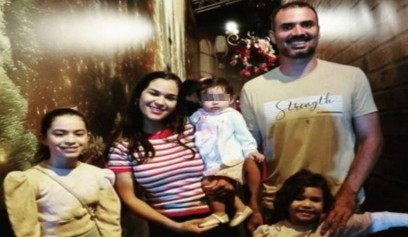 Imagem da família que morreu no acidente.