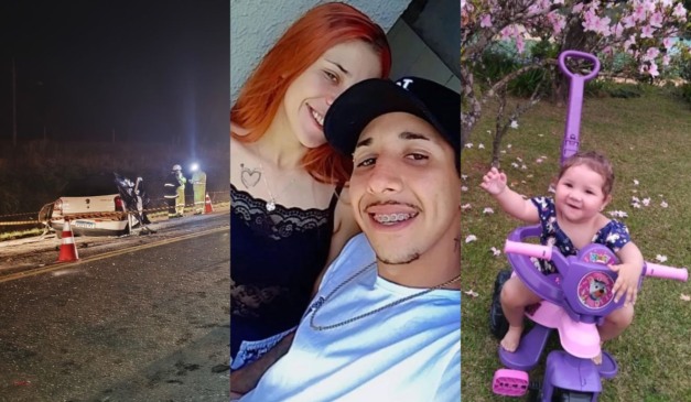 família morta em acidente na BR-476