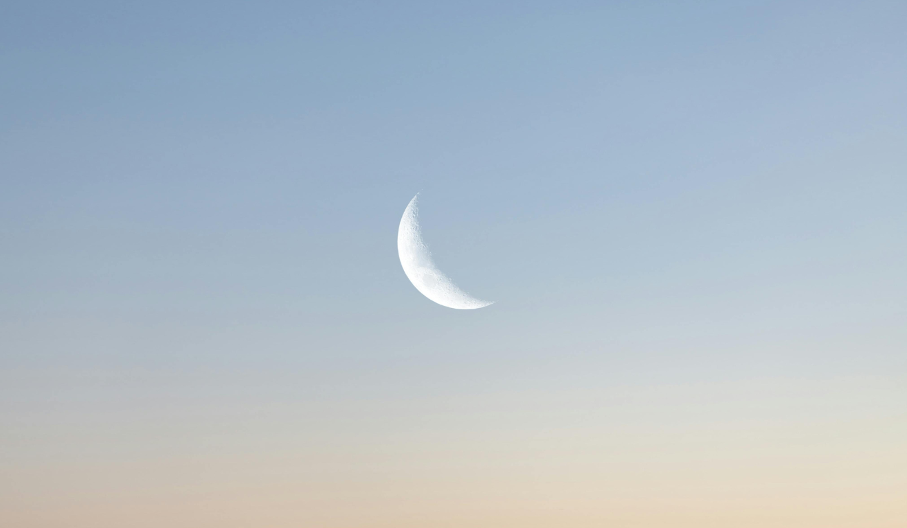 Imagem ilustrativa da lua minguante.