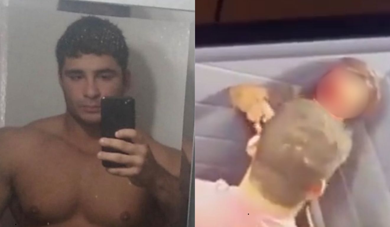 homem que espancou a namorada no elevador