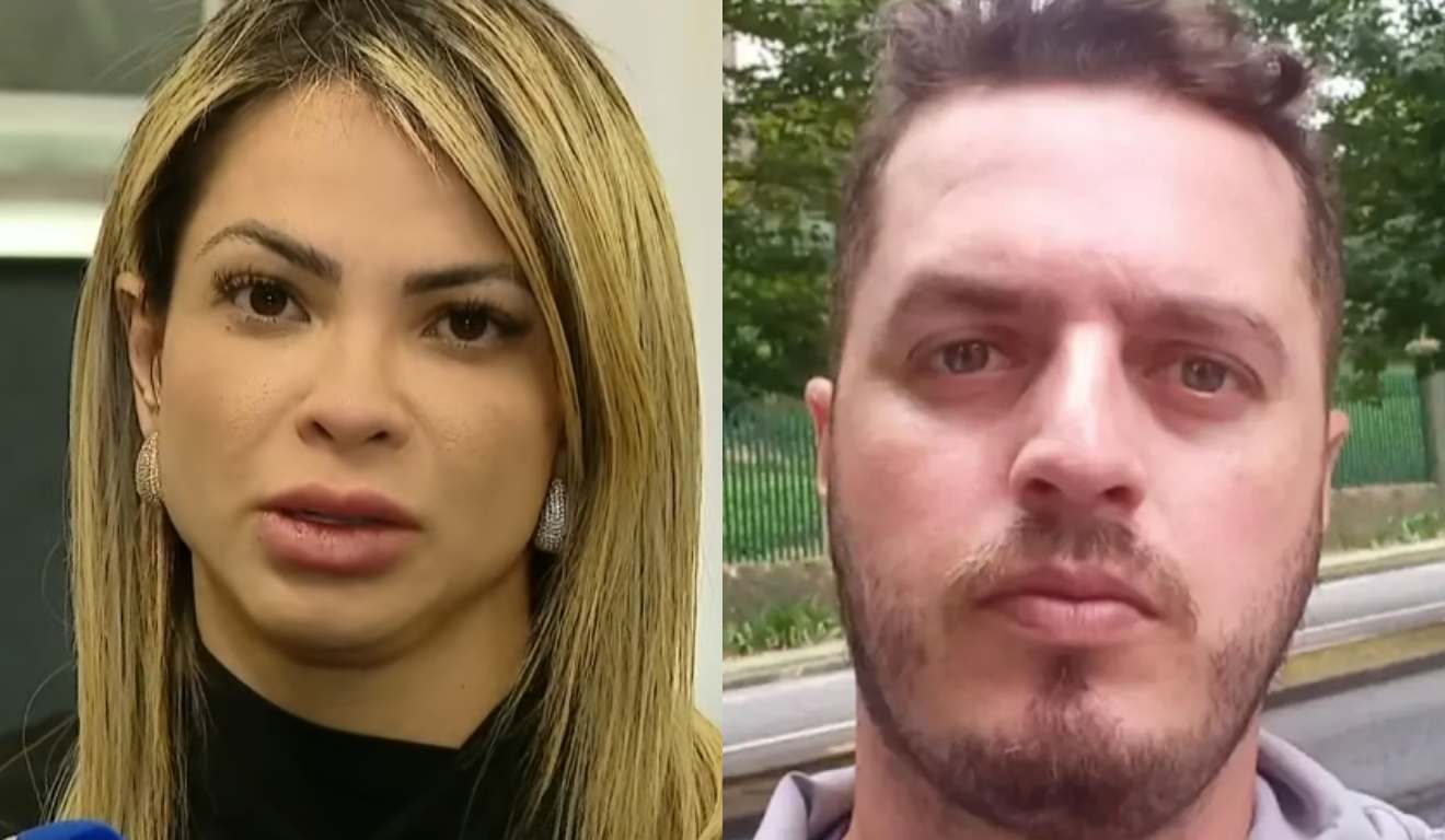 Influencer que matou motoboy a esquerda e vítima a direita da imagem