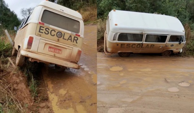 kombi que tombou em barranco