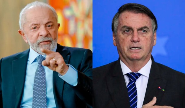Foto de Lula e Bolsonaro