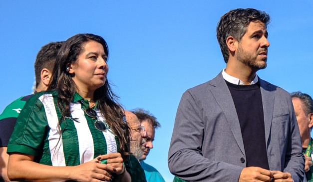 Marianna Libano, presidente, e Lucas de Paula, CEO do Coritiba. (Foto: Luís Lisbôa | Coritiba)