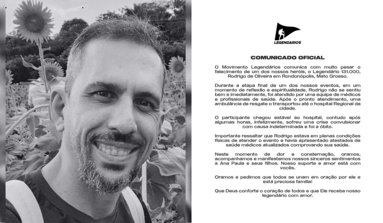 Homem que morreu durante Legendários