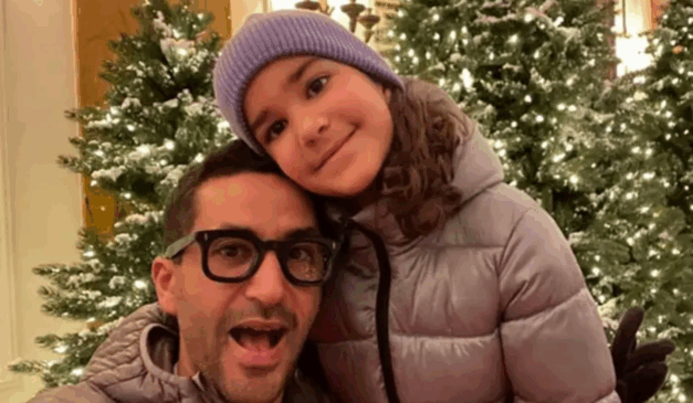 Imagem de Melina junto com Luciano.