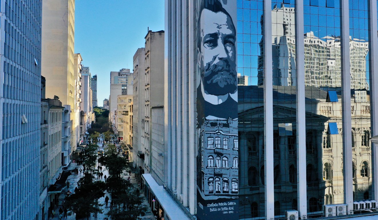 Painel do Barão do Serro Azul em Curitiba 
