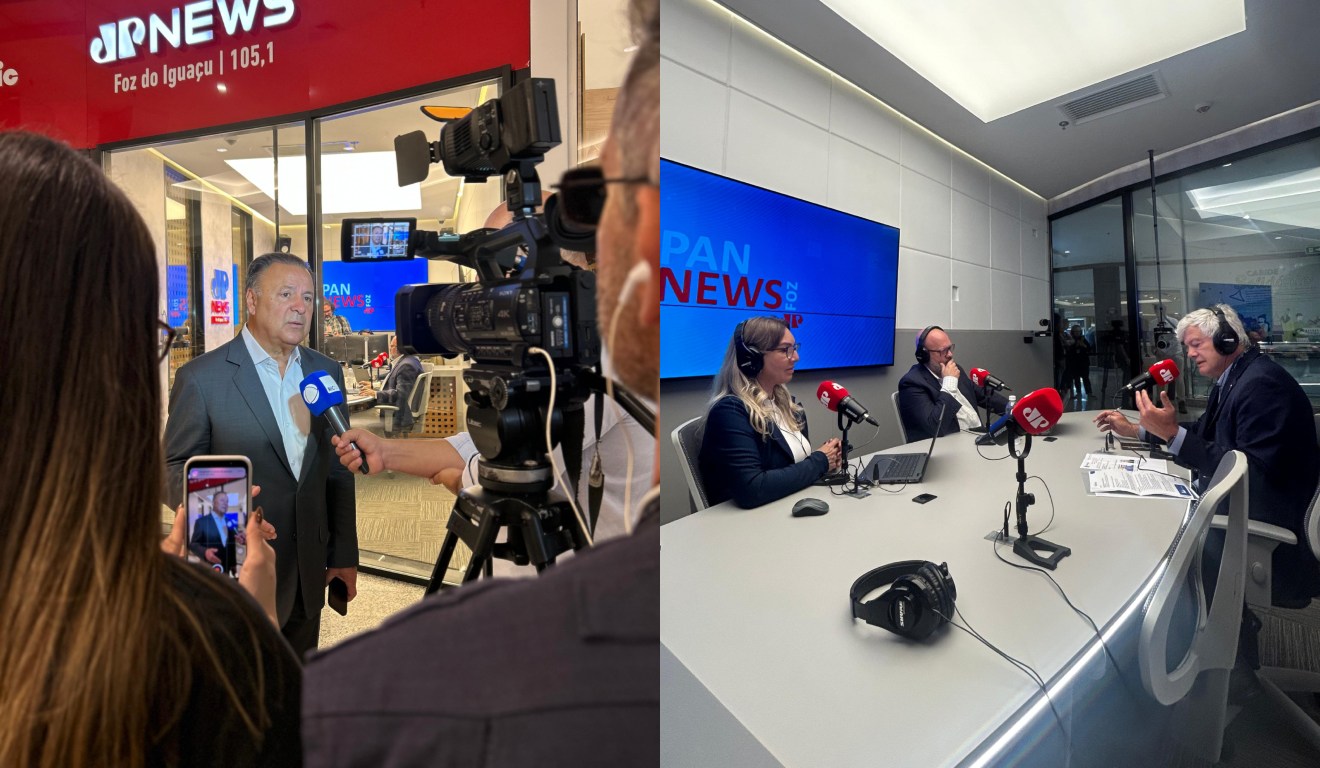 estreia pan news foz do iguaçu com leonardo petrelli