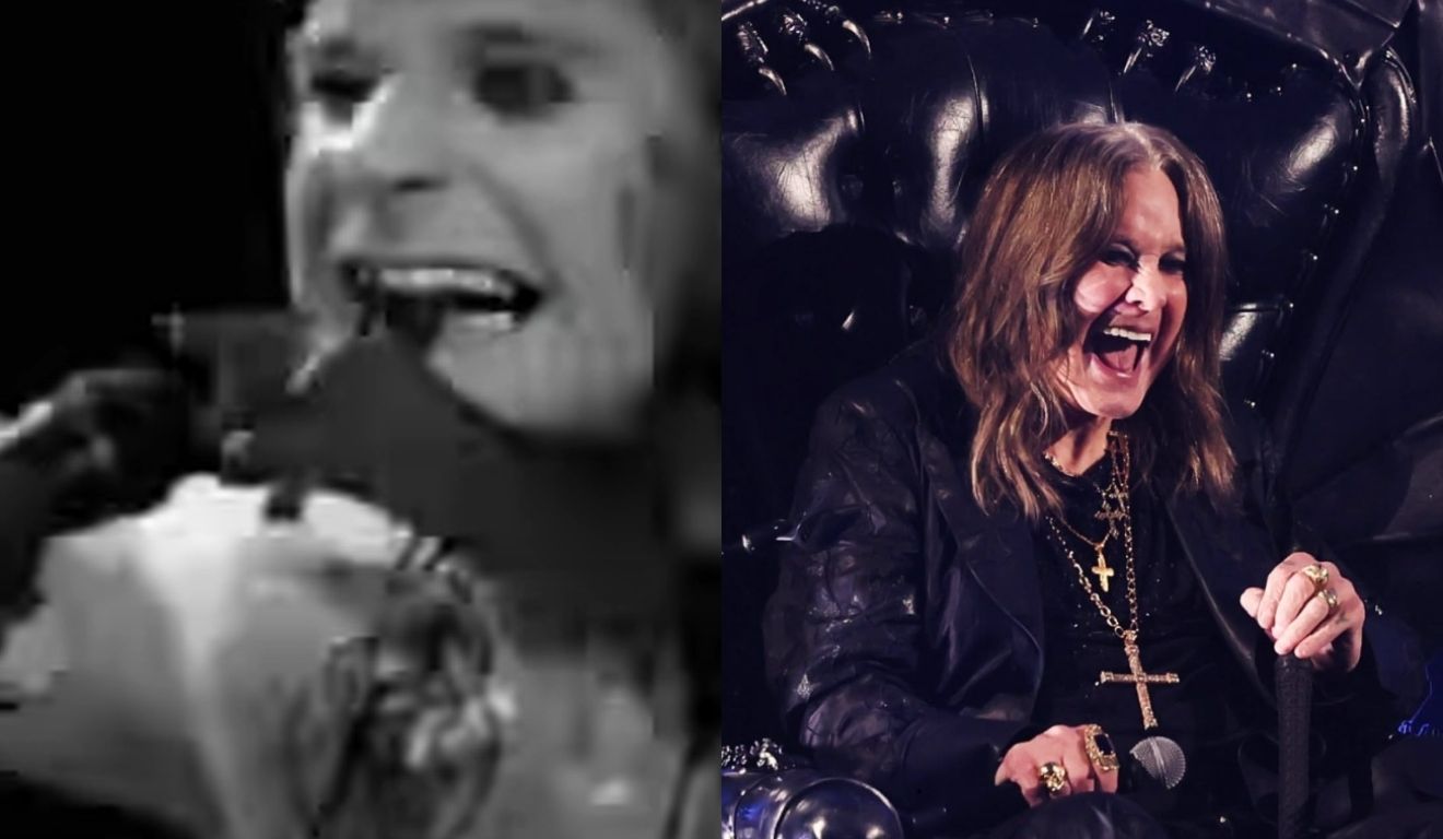 Ozzy Osbourne mastigando cabeça de morcego