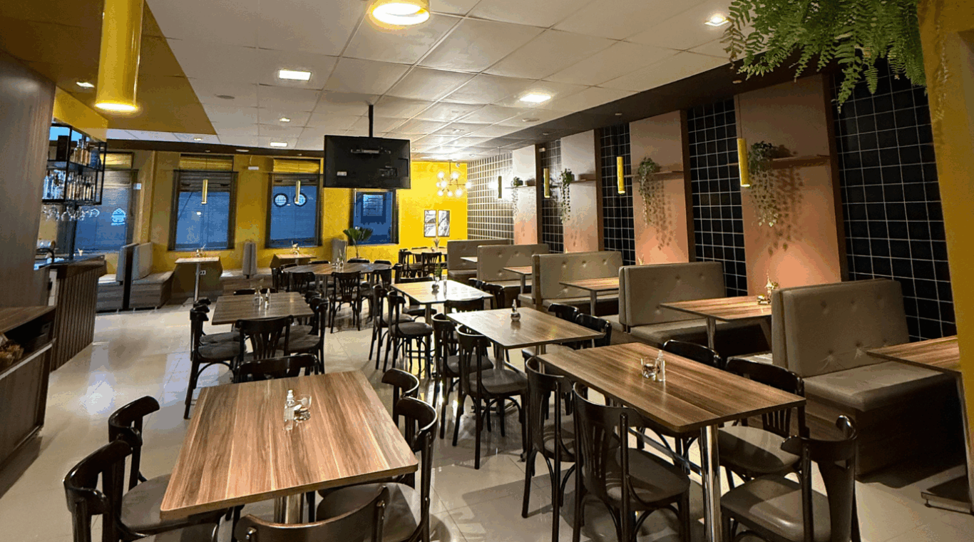 hamburgueria reformada pelo repaginando