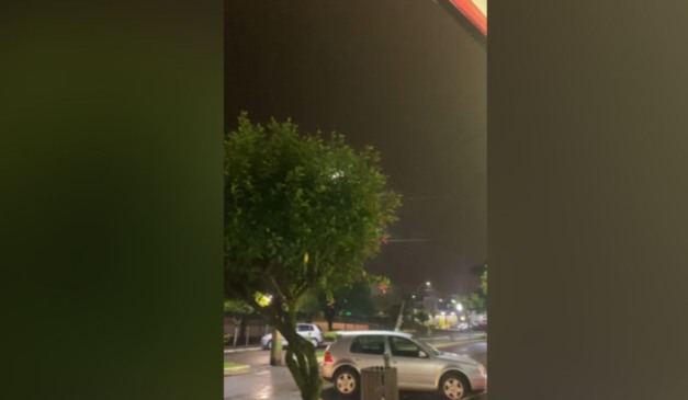 A região está com dois alertas de tempestade (Foto: Reprodução/Colaboração)