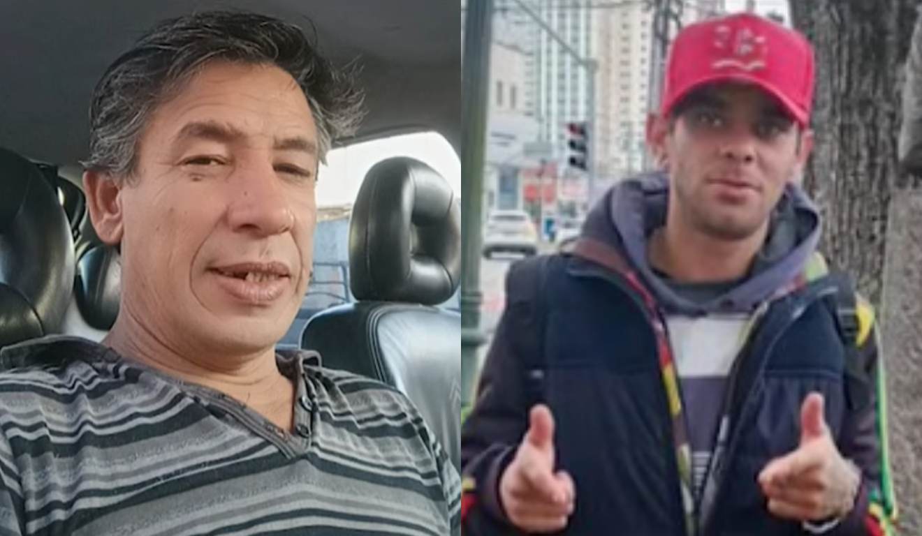 Montagem com a foto de Pedro Vidal (vítima) e Willian Leonardo (suspeito)