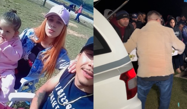 Sepultamento da família que morreu em acidente na BR-476