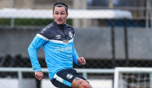 Grêmio foi o último time que ele jogou no Brasil, em 2023. (Foto: Reprodução/ Instagram)