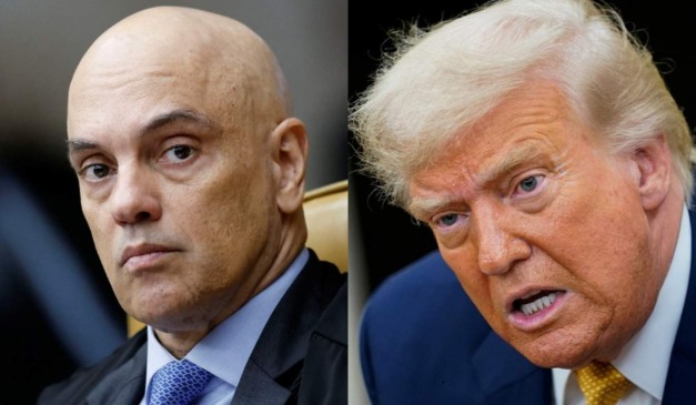 Alexandre de Moraes e Donald Trump