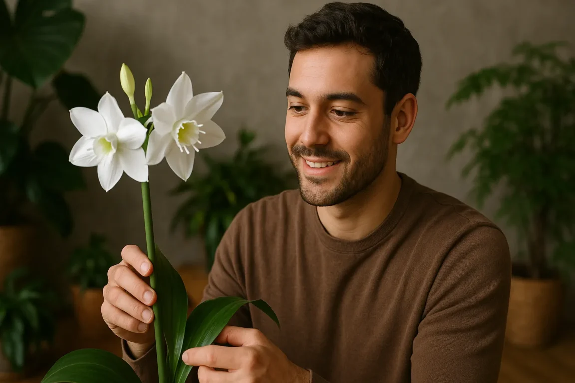 3 ajustes para o lírio-do-amazonas florescer na sombra