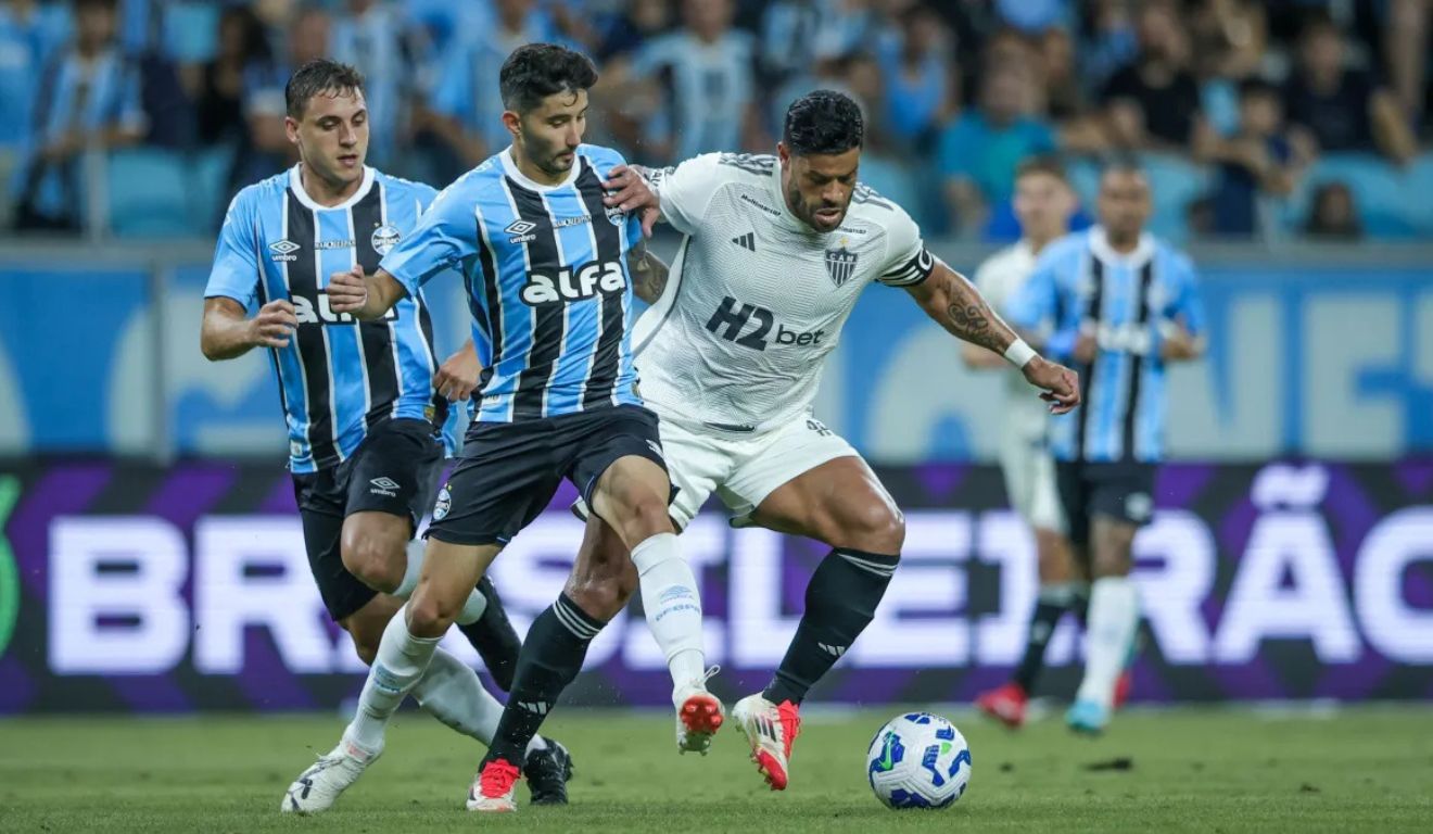No confronto do primeiro turno, o Grêmio venceu a partida por 2x1 (Foto: Pedro Souza/Atlético-MG)