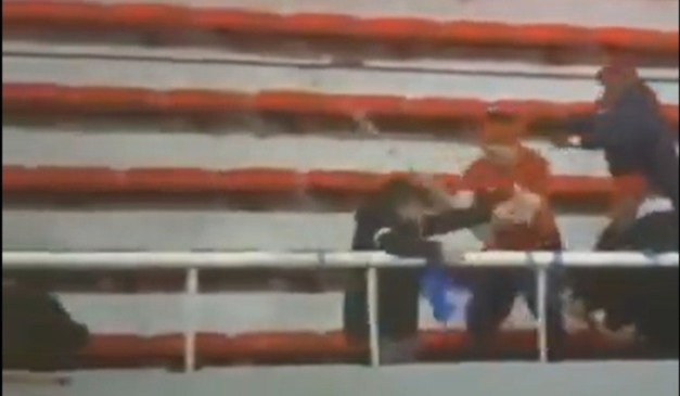 Cena da briga em Avellaneda pela Copa Sul-Americana