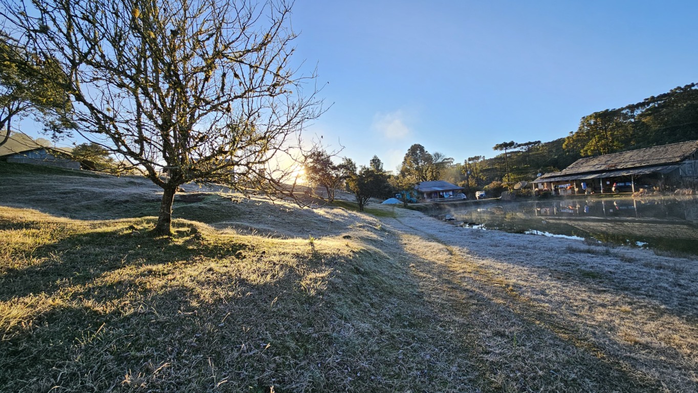 Geada no Paraná; temperatura negativa em General Carneiro provocou o fenômeno. Geada no Paraná; temperatura negativa em General Carneiro provocou o fenômeno.