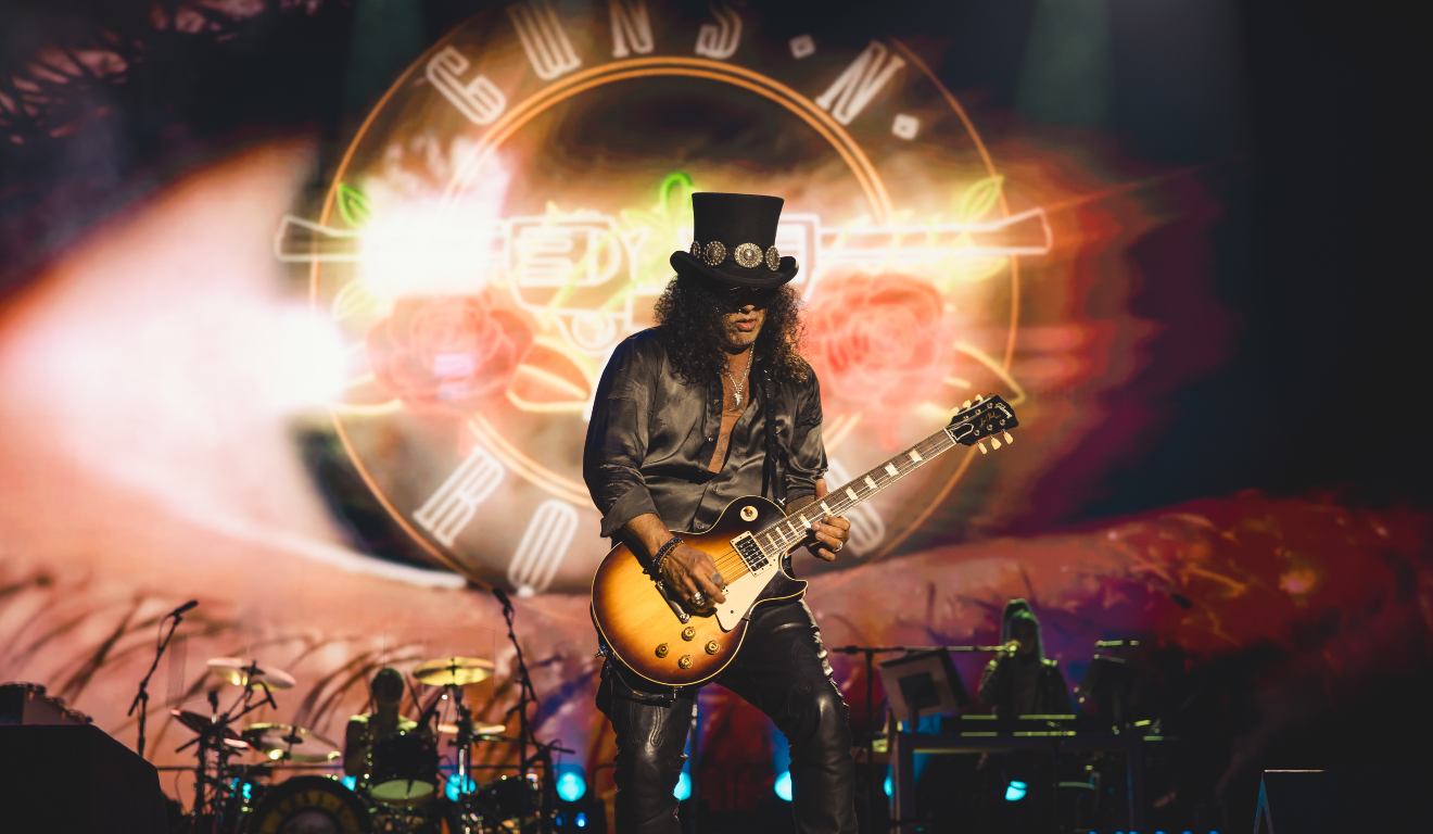 Guns N' Roses em show. 