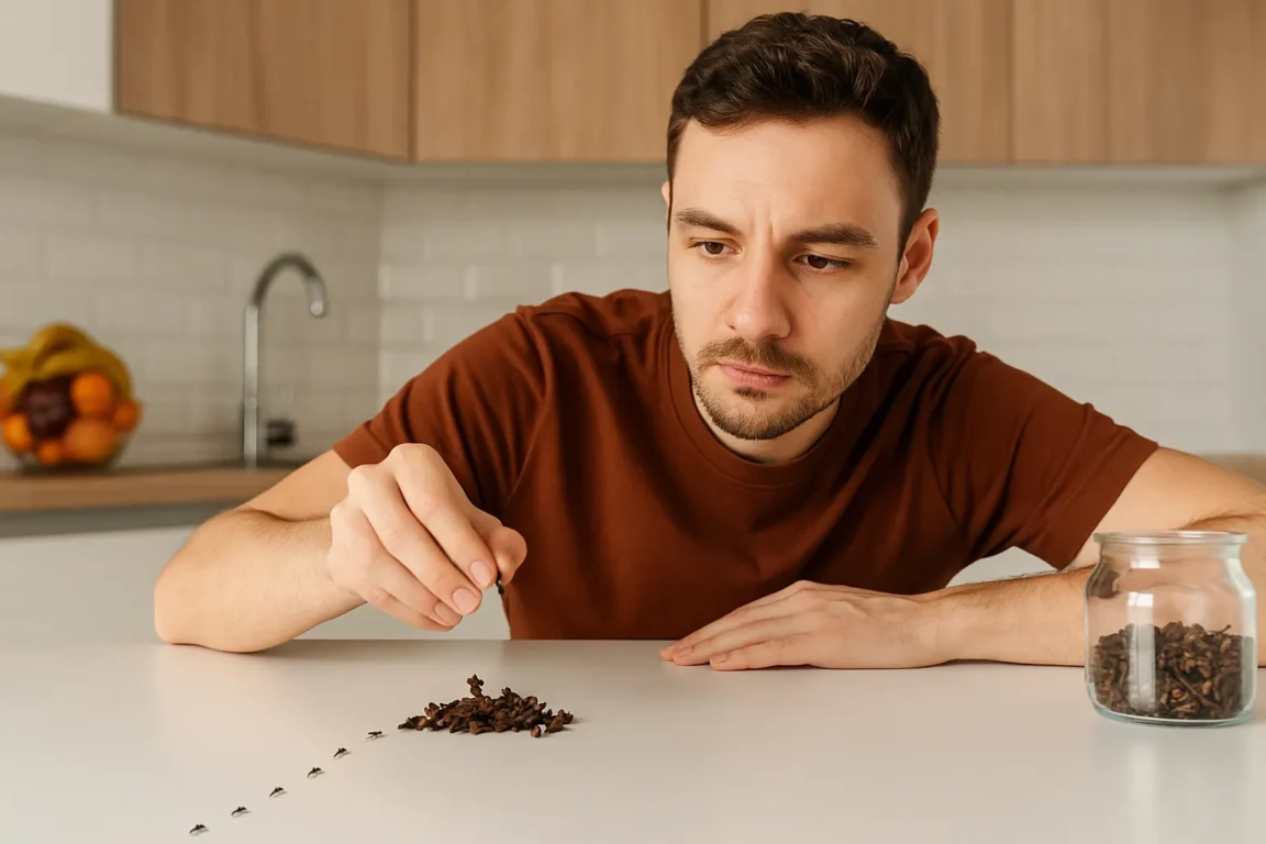 O truque para afastar formigas da cozinha usando cravo-da-índia