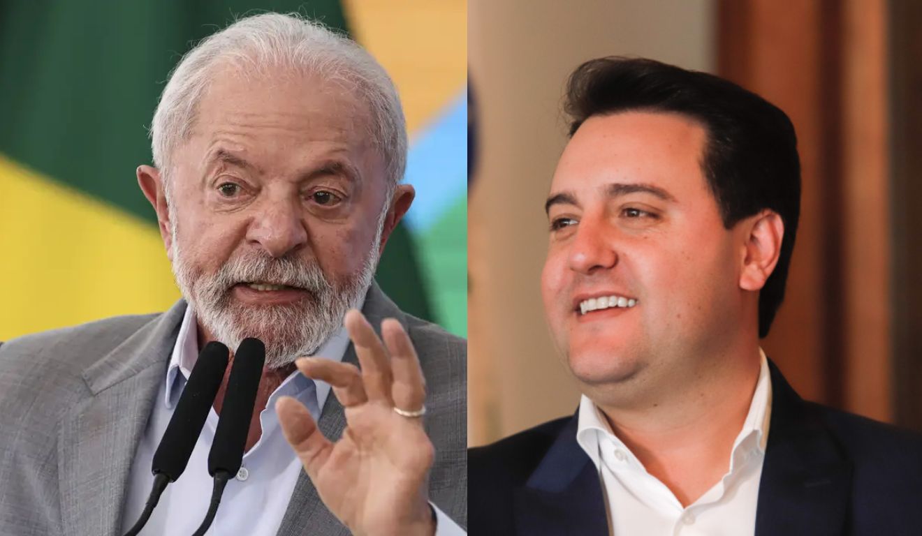 Lula e Ratinho Jr. Pesquisa apontou cenário favorável ao governador do Paraná