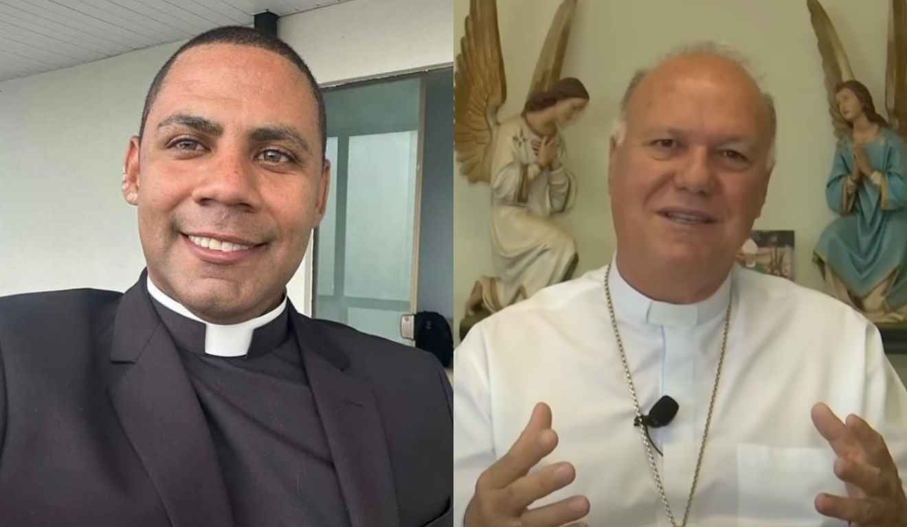 Padre e arcebispo suspeito de abusos em imagem durante trabalho