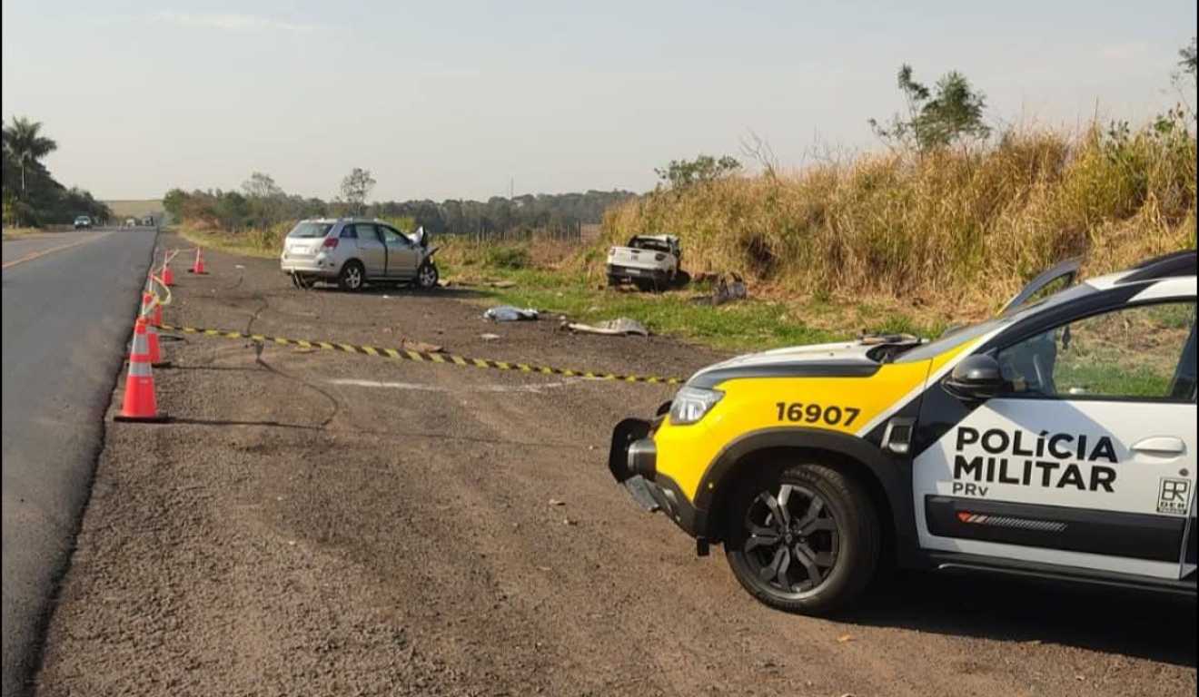 Local do acidente onde dois irmaõs morreram