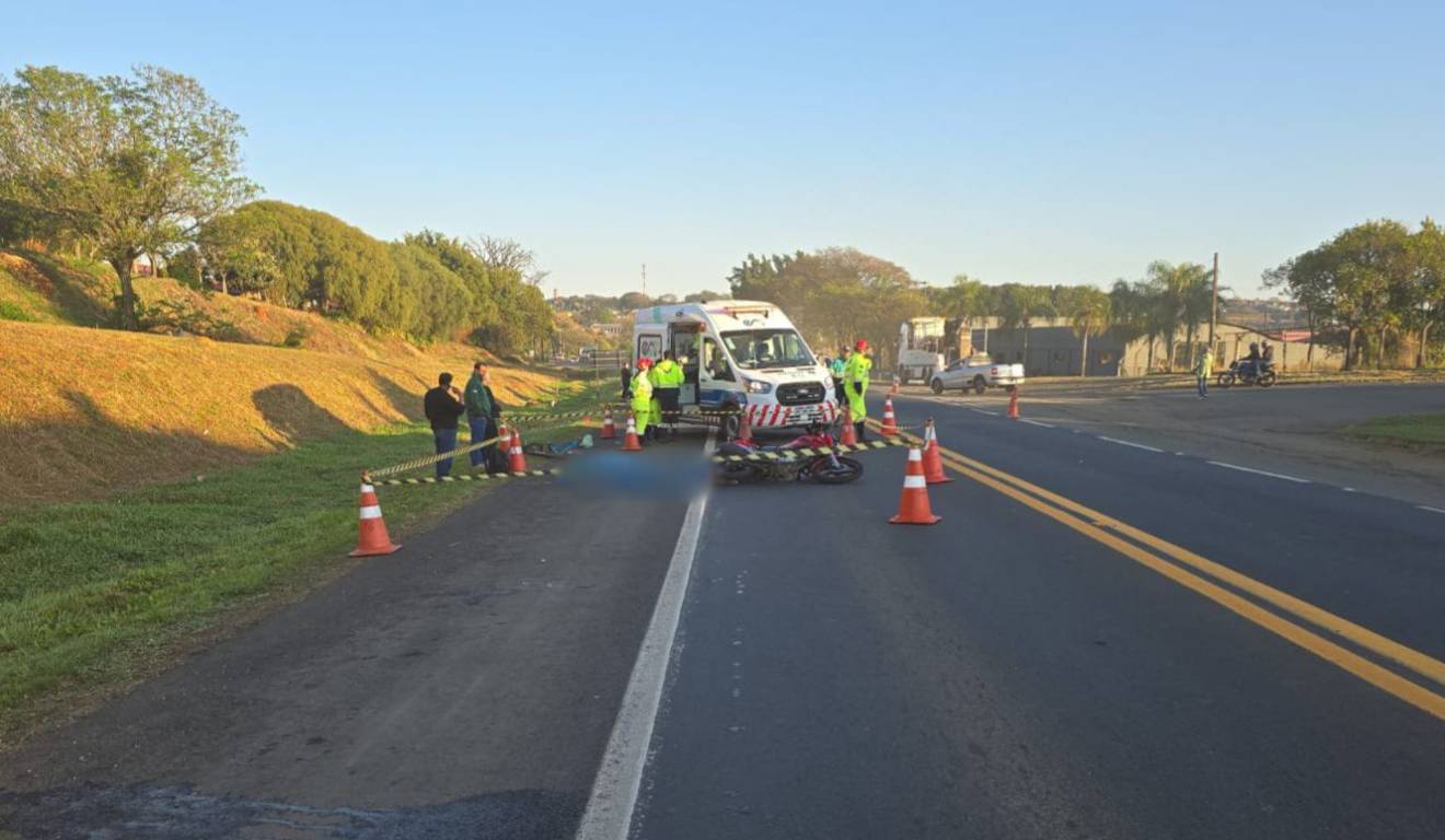 Local do acidente com morte de duas pessoas na PR-092