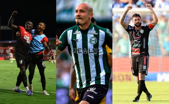 Paranaenses fazem as contas para a Série B. (Fotos: José Tramontin/athletico.com.br; JP Pacheco/Coritiba; Fernando Torres/ Operário)