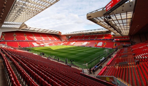 Anfield, local da partida entre Liverpool x Arsenal pela Premier League (Foto: Divulgação/Liverpool)