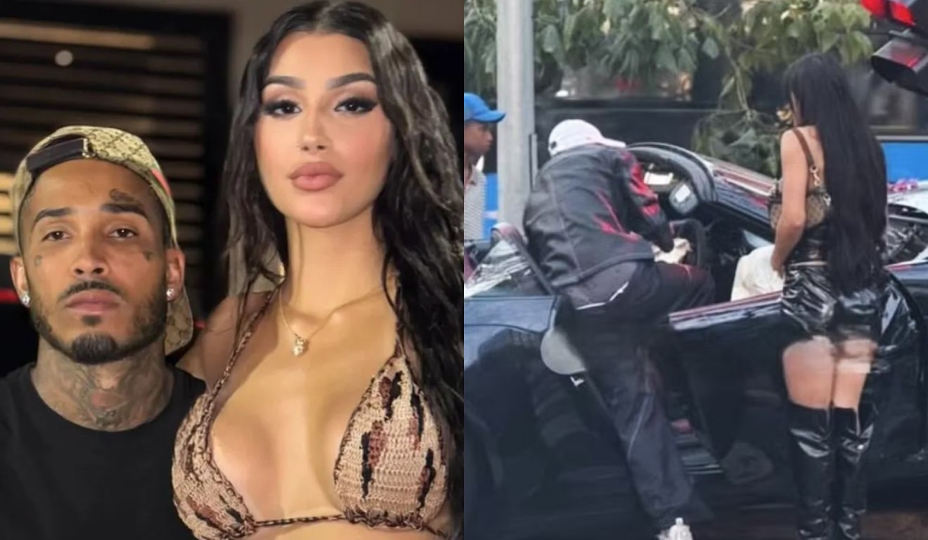 Bia Miranda e Gato Preto