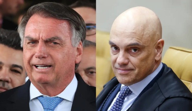 Bolsonaro e Alexandre de Moraes