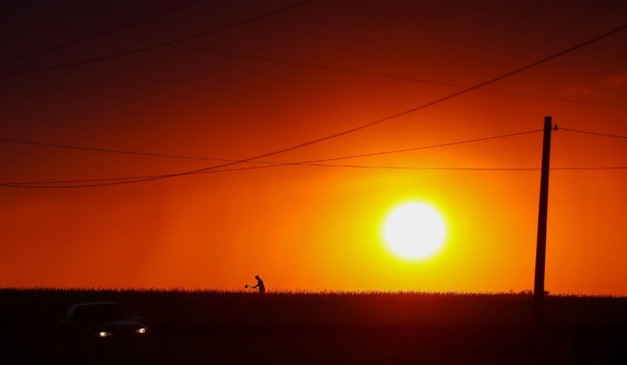 foto do sol para ilustrar a previsão de calor no Paraná
