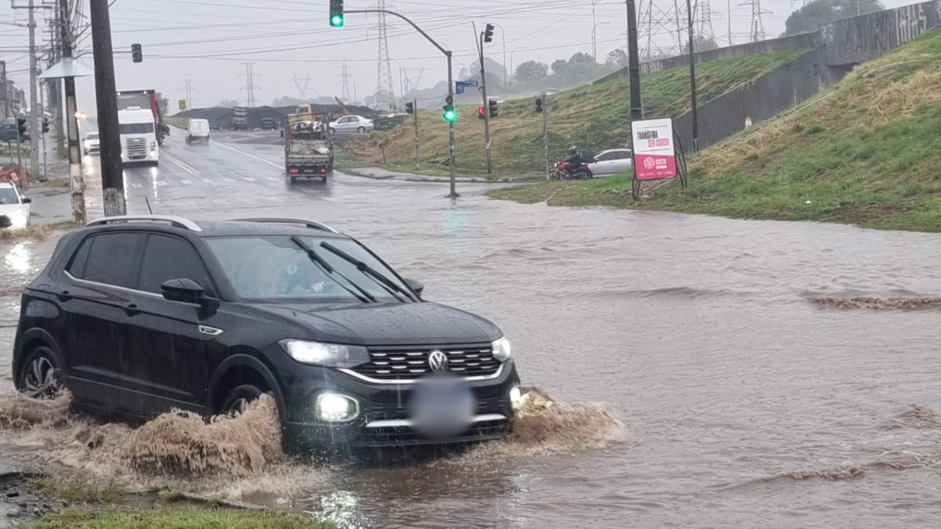 Imagens da chuva em Curitiba