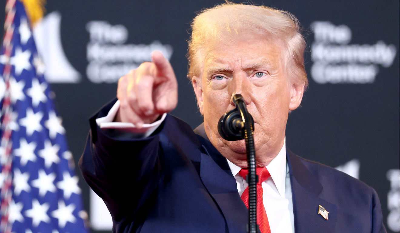 Presidente dos EUA, Donald Trump durante discurso