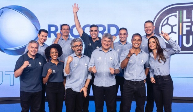 Equipe de esporte da Record. (Foto: Reprodução)