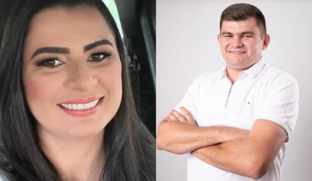 Damária Jácome, ex-vice-prefeita presa no Paraguai e vítima, Marcelo Oliveira ao lado