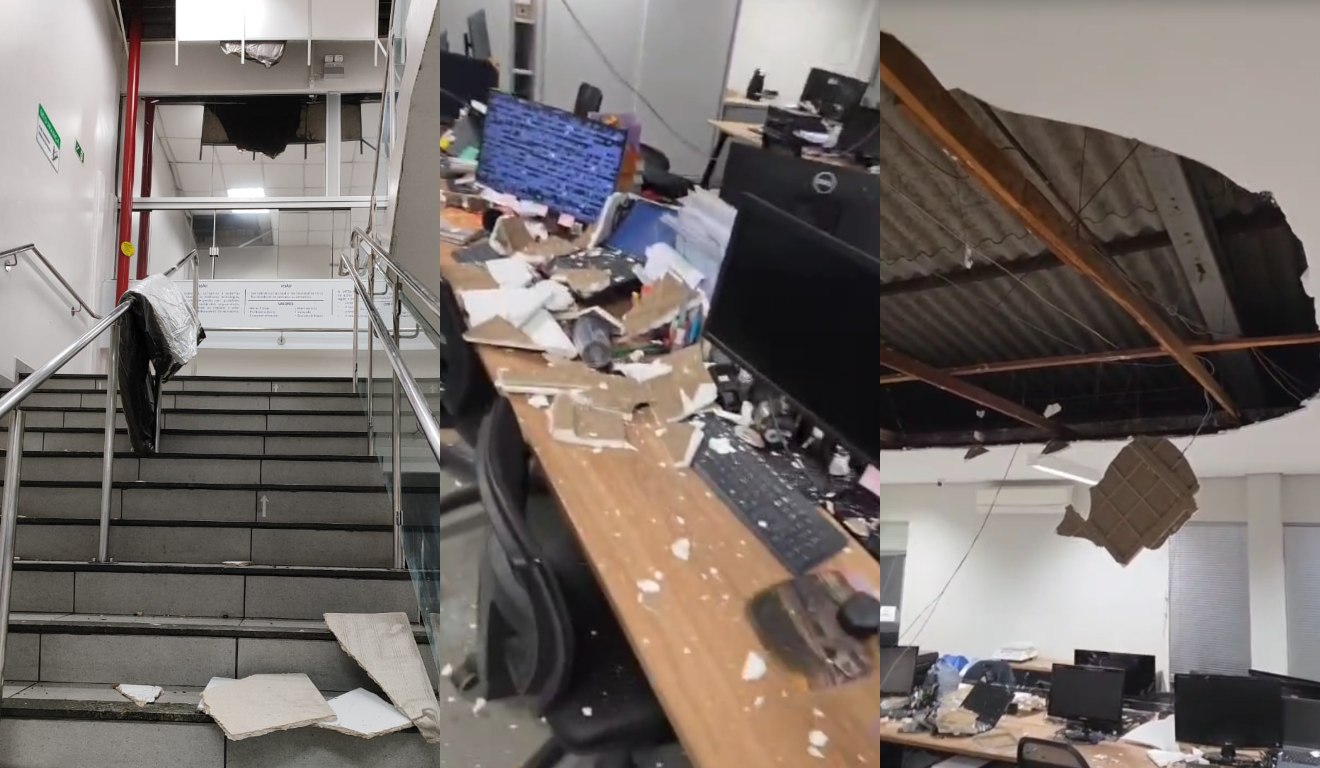 Estragos causados pela explosão