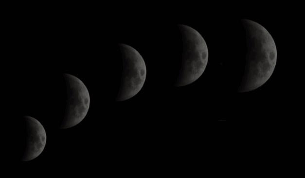 Imagem ilustrativa das fases da lua.