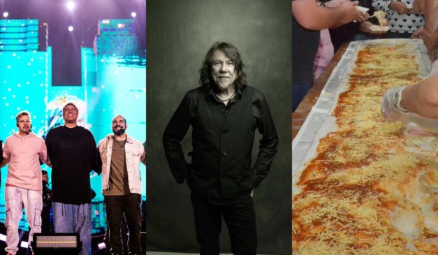 Colagem com as atrações do fim de semana.