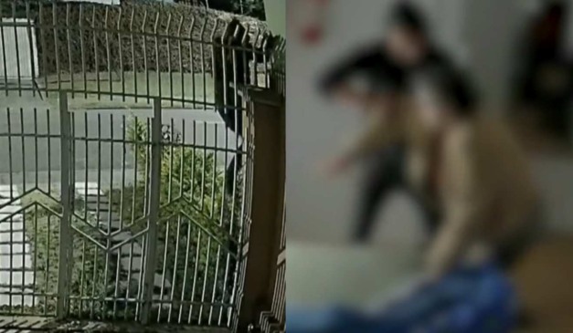Homem que agrediu idosa pulando portando e batendo na vítima