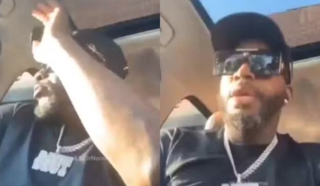 Momento em que homem estava ao vivo antes de morrer