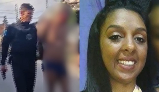 homem sendo preso por jogar esposa grávida do prédio