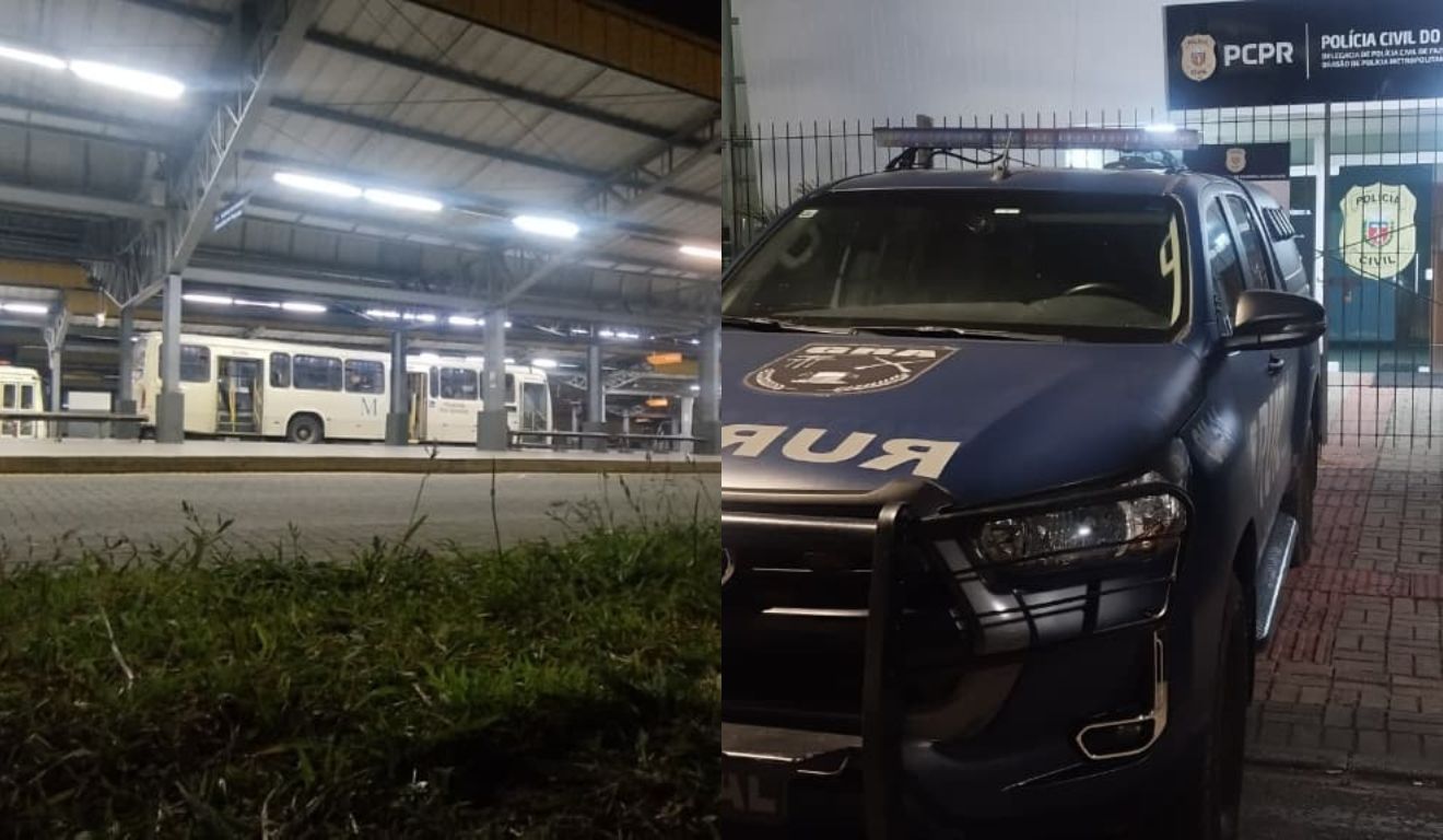 foto do terminal onde o homem furtou um ônibus