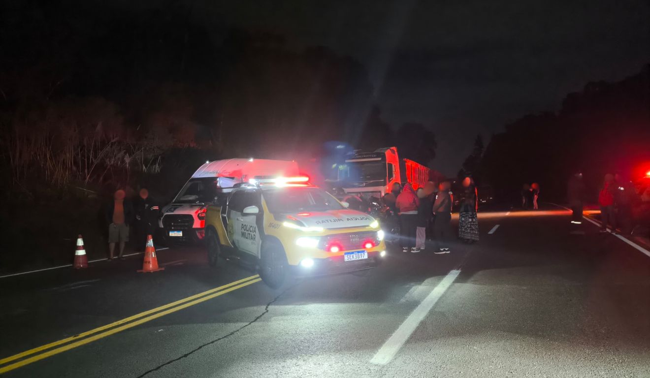 local onde o homem morreu atropelado