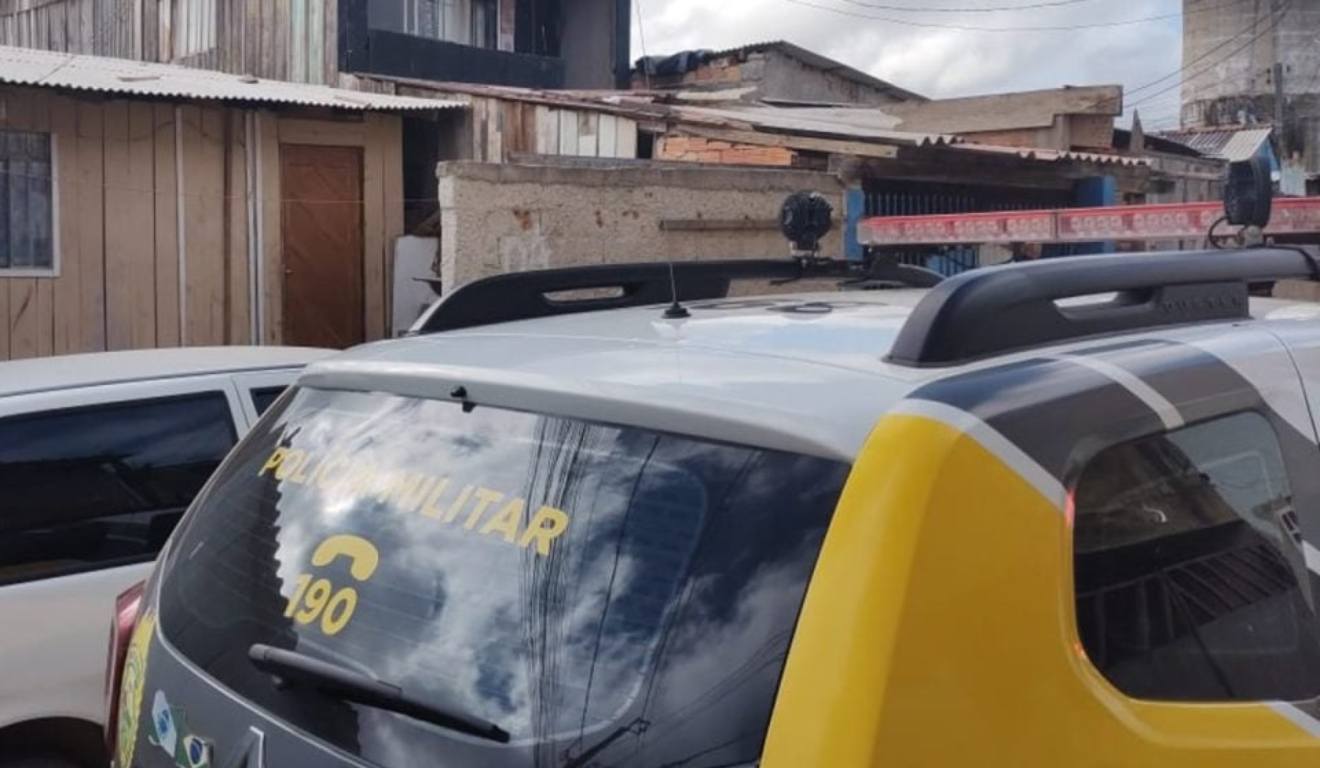 Polícia Militar onde homem morreu e mulher ficou ferida