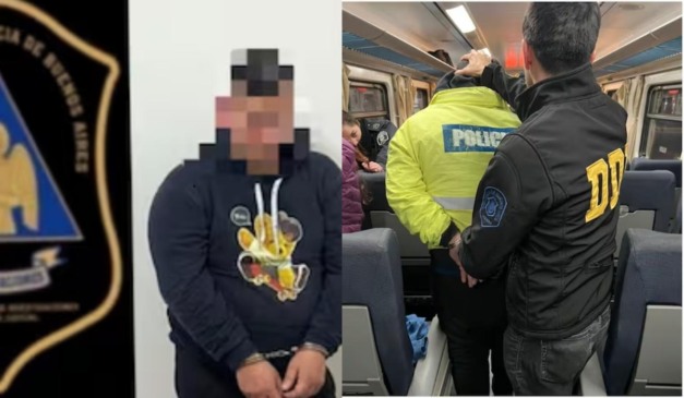 homem que sequestrou menina sendo preso