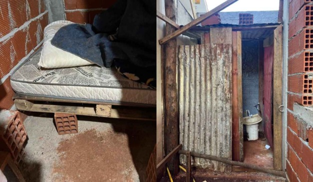 local onde homens eram mantidos em Medianeira